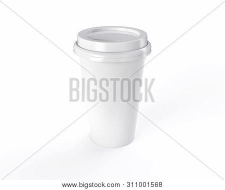 3d Rendering Coffee Mug With White Background