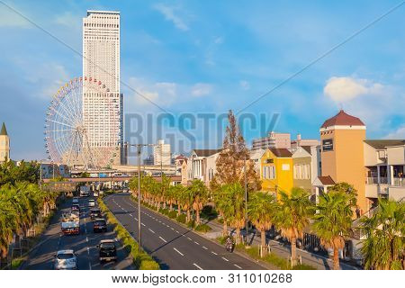 Osaka, Japan - October 29 2018: Rinku Premium Outlets Located Across From Kansai International Airpo