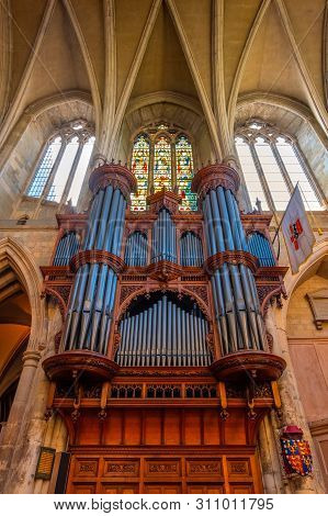 London, Uk - May 22 2018: Southwark Cathedral Has Been A Place Of Christian Worship For More Than 1,
