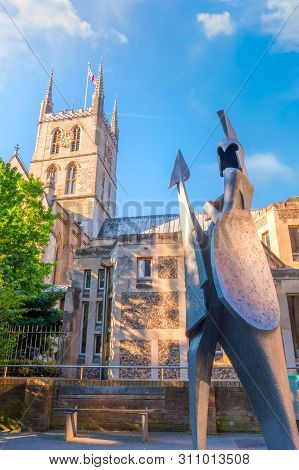 London, Uk - May 22 2018: Southwark Cathedral Has Been A Place Of Christian Worship For More Than 1,