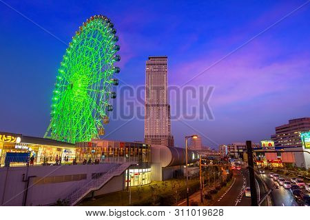 Osaka, Japan - October 29 2018: Rinku Pleasure Town Seacle Is A Large-scale Shopping Complex  Offeri
