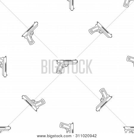 Gangster Pistol Pattern Seamless Repeat Geometric For Any Web Design