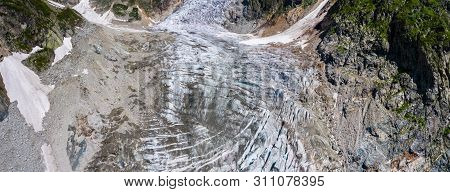 Caucasus Mountains On The Border Of Russia And Georgia. Chalaat Pass And Very Beautiful View Of The 