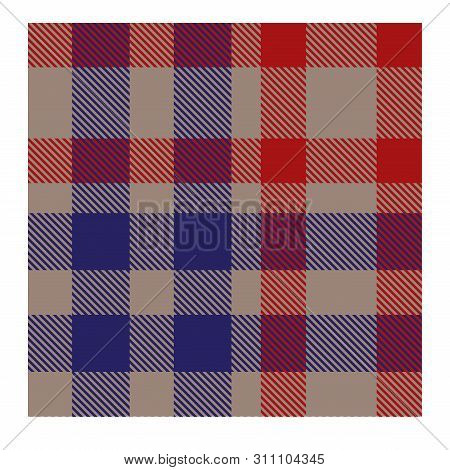 Colourful Classic Modern Plaid Tartan Seamless Print Pattern