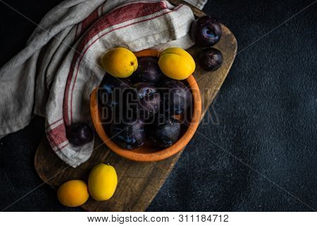 Ripe Ploom Fruits