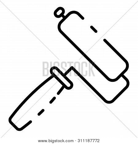 Paint Roler Icon. Outline Paint Roler Icon For Web Design Isolated On White Background