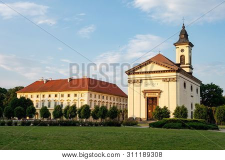 Resurrection Of Lord Church (kostel Vzkriseni Pane) In Terezin City In Czech Republic