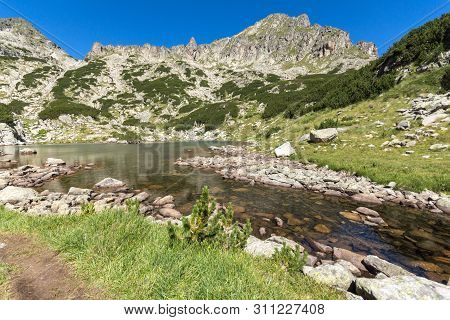 Amazing Landscape Of Samodivski Lakes Near Dzhangal Peak, Pirin Mountain, Bulgaria
