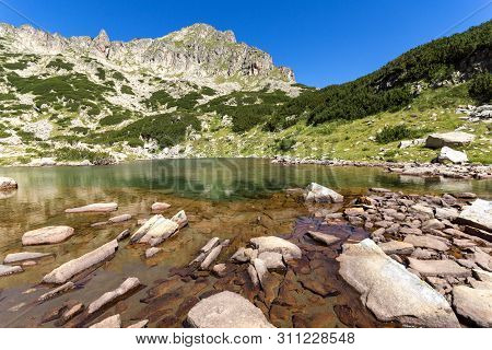 Amazing Landscape Of Samodivski Lakes Near Dzhangal Peak, Pirin Mountain, Bulgaria