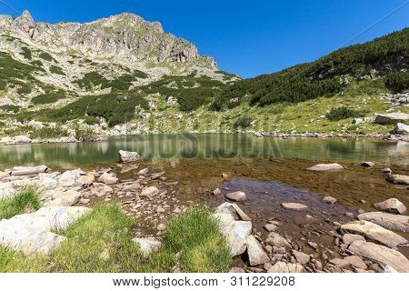 Amazing Landscape Of Samodivski Lakes Near Dzhangal Peak, Pirin Mountain, Bulgaria