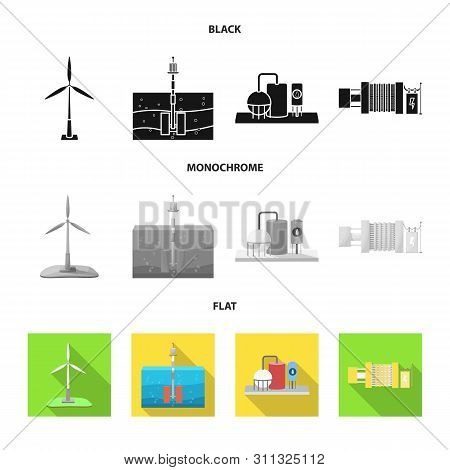 Isolated Object Of Source And Environment Symbol. Set Of Source And Bio Stock Vector Illustration.