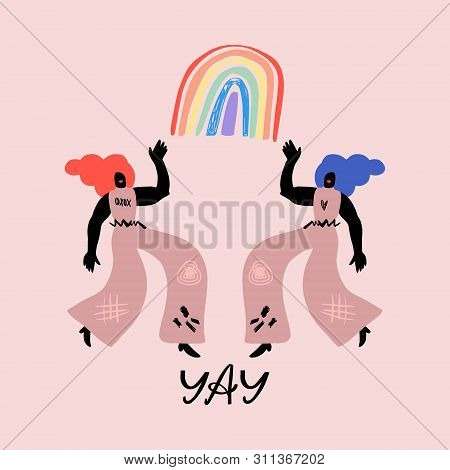 Gay Pride Lgbt Concept Vector Illustration. Clipart Eps.