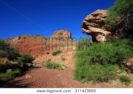 The Dry Wash At Hance Rapids In Grand Canyon National Park, Arizona.