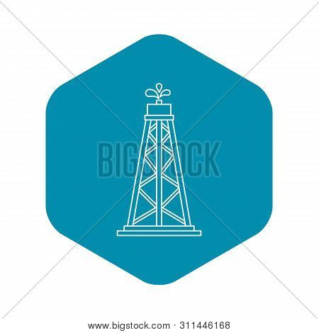Oil Resources Icon. Outline Illustration Of Oil Resources Icon For Webicon. Outline Illustration Of 