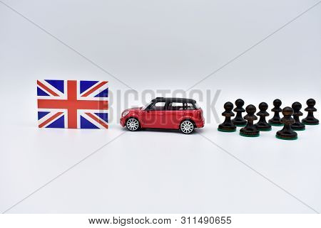 The Brexit And The Flag Of The United Kingdom.