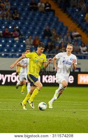 Rostov-on-don, Russia - July 13, 2019: Eldor Shomurodov Of Fc Rostov Controls The Ball During The Ru