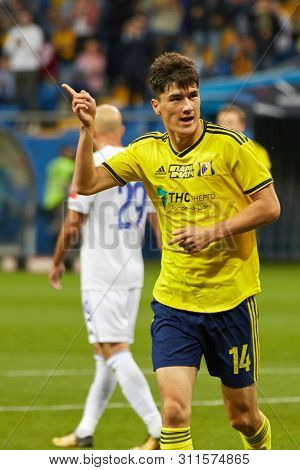 Rostov-on-don, Russia - July 13, 2019: Eldor Shomurodov Of Fc Rostov Celebrates His Goal During The 