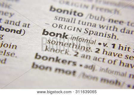 Word Or Phrase Bonk In A Dictionary