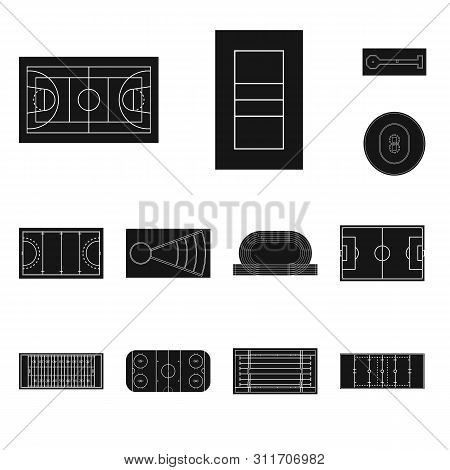 Isolated Object Of Strategy And Bullring Sign. Set Of Strategy And Arena Stock Vector Illustration.