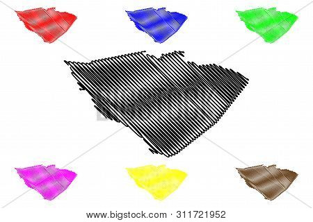 Pastaza Province (republic Of Ecuador, Provinces Of Ecuador) Map Vector Illustration, Scribble Sketc