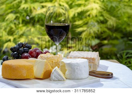 French Cheeses Collection, Yellow Riche De Saveurs, Vieux Pane And Le Peche Des Bons Peres Cheeses S