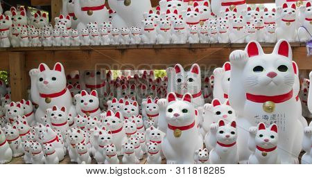 Gotokuji Shrine in Tokyo city