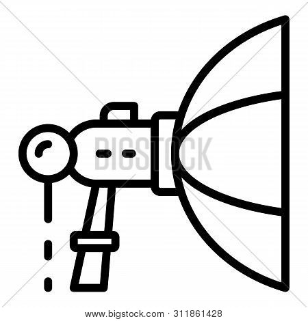 Side Of Softbox Icon. Outline Side Of Softbox Icon For Web Design Isolated On White Background