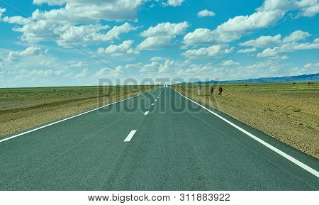 Road In Gobi Desert