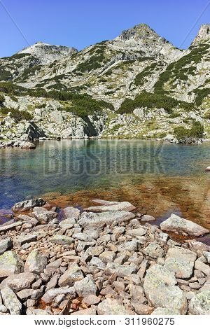 Landscape With Left Kralev Dvor Pass And Samodivski Lakes, Pirin Mountain, Bulgaria