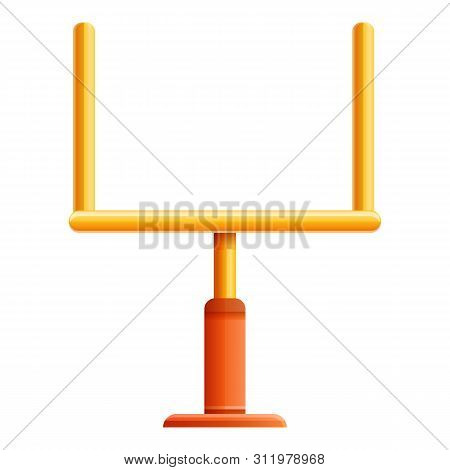 American Football Gate Icon. Cartoon Of American Football Gate Icon For Web Design Isolated On White