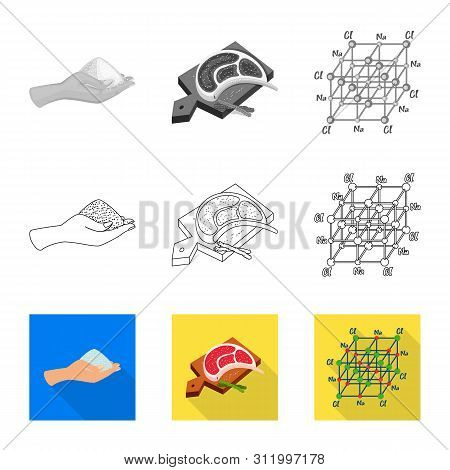Vector Illustration Of Cooking And Sea Icon. Set Of Cooking And Baking Vector Icon For Stock.
