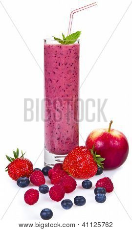 Berries And Apple Juice