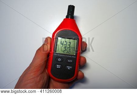 Measurement Of Air Humidity And Indoor Temperature. Various Devices For Measuring The Characteristic