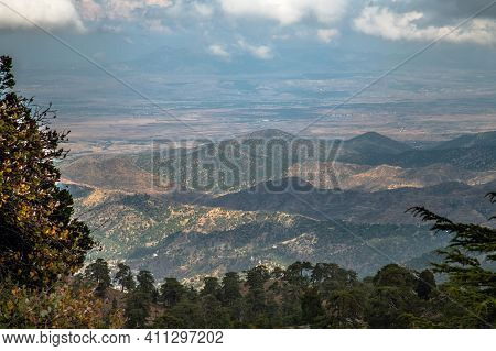 Mount Olympus, Highest Peak Of The Island Of Cyprus. Troodos Mountains
