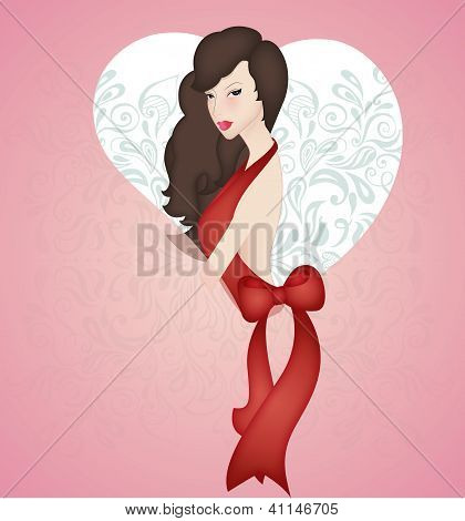 Valentine's lady