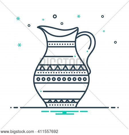 Mix Icon For Antique Jar Comical Marvelous Longstanding Decrepit Pristine