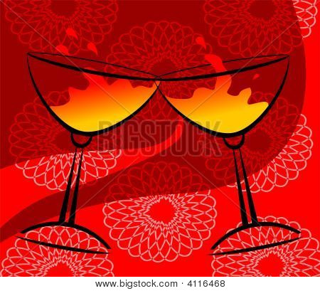 两个酒杯