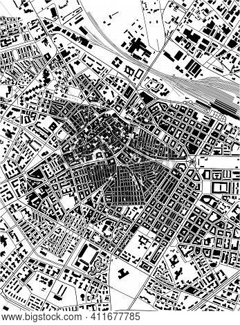 Map Of The City Of Foggia, Italy