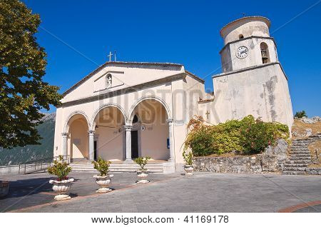 Bazilika kilise St. Biagio. Maratea. Basilicata. İtalya.