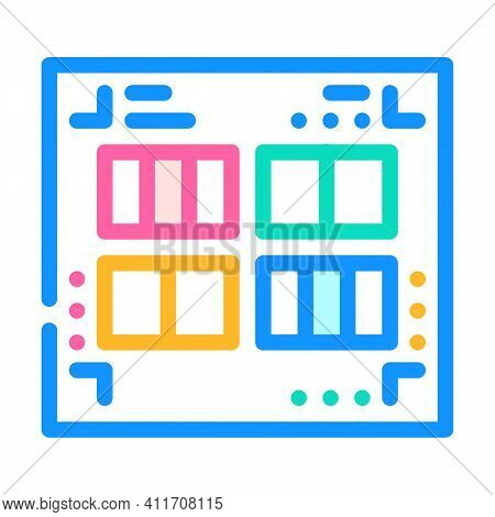 Prefabricated Printing Catalogs Color Icon Vector Illustration