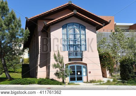 IRVINE, CALIFORNIA - 16 APRIL 2020: Studio Four at the Clair Trevor School of the Arts at the University of California Irvine, UCI.