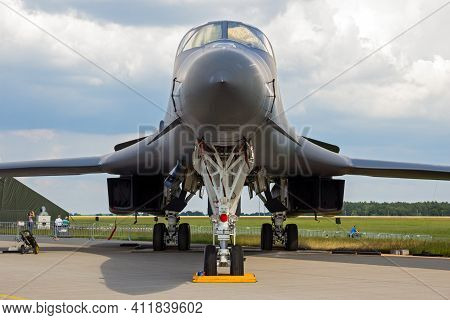 Berlin, Germany - June 2, 2016: Us Air Force Strategic Bomber B-1b Lancer On Display At The Exhibiti