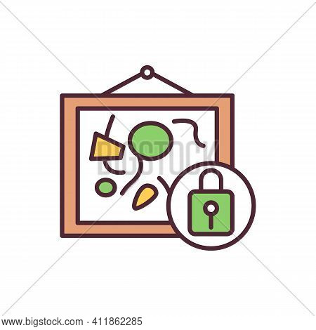 Cultural Rights Rgb Color Icon. Art And Culture Security. Human Right For Participation In Cultural 