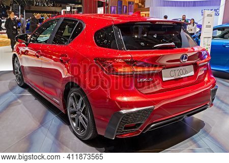 Lexus Ct 200h Car  At The 89th Geneva International Motor Show. Geneva, Switzerland - March 5, 2019.