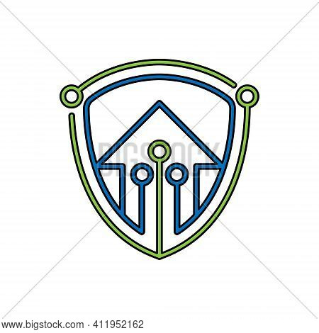 Home Security Logo Icon vector design illustration. Home Security logo. Home. Home Logo. House Logo. Home vector, Home Logo vector, Home symbol, Home sign, Home Logo design. House Logo icon vector. Home Security logo isolated on white background