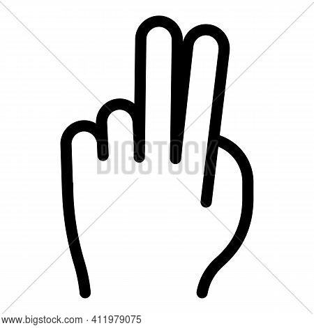 Hand Gesture Two Vector & Photo (Free Trial) | Bigstock