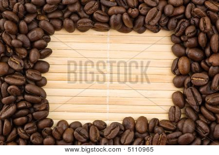 Telaio di chicchi di caffè.