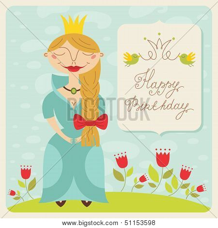 Happy Birthday Princess Card