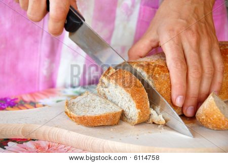 Snijden brood
