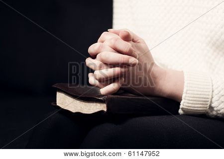 Folding hands and pray